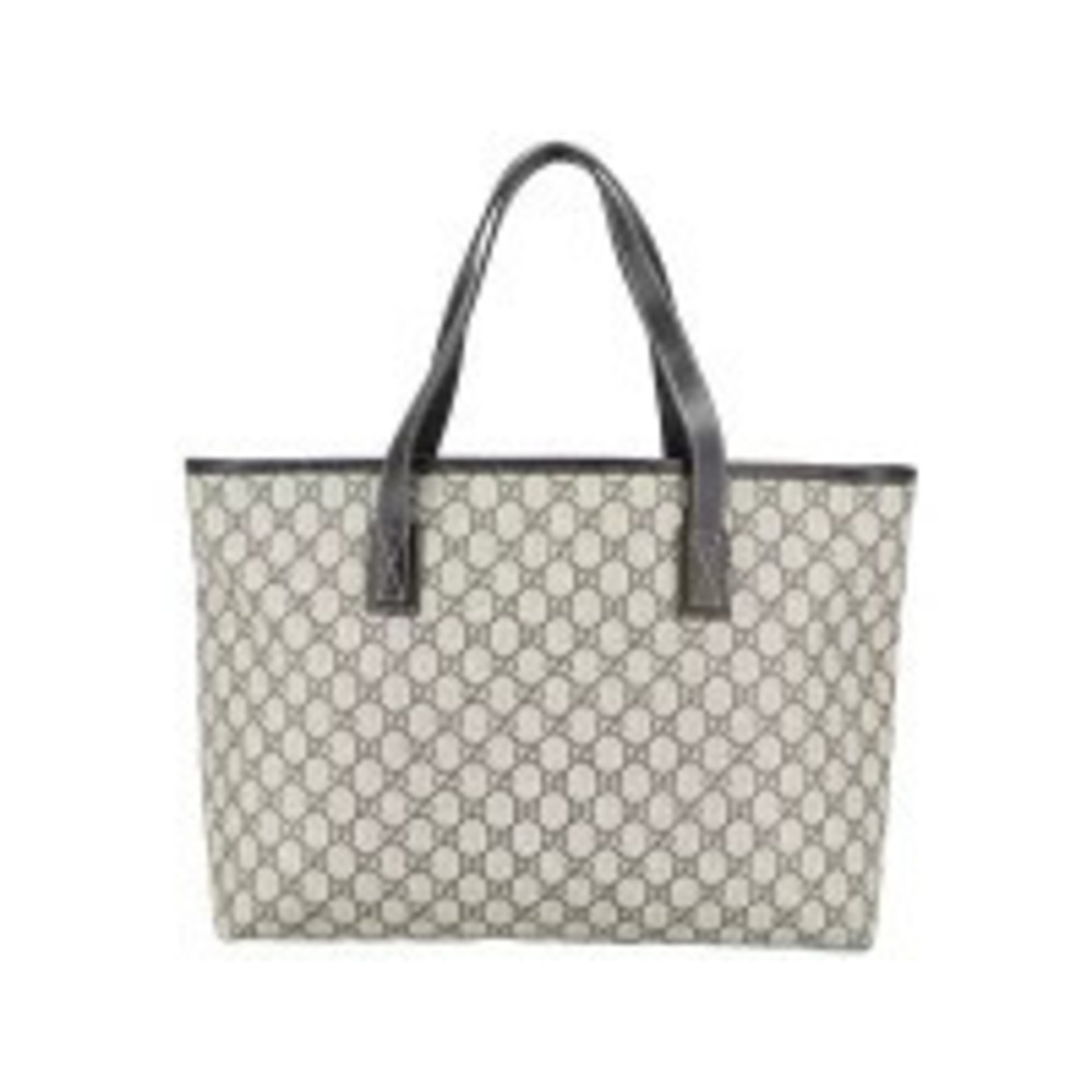 Gucci GG leather shopping monogram tote navy blue Supreme zippered Blue